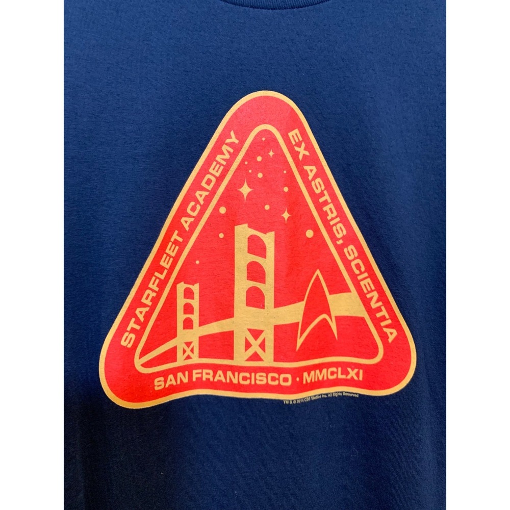 Star Trek Starfleet Academy L Cotton Geek Chic Sci-Fi Long Sleeve Mens T-Shirt‎ - Picture 2 of 5